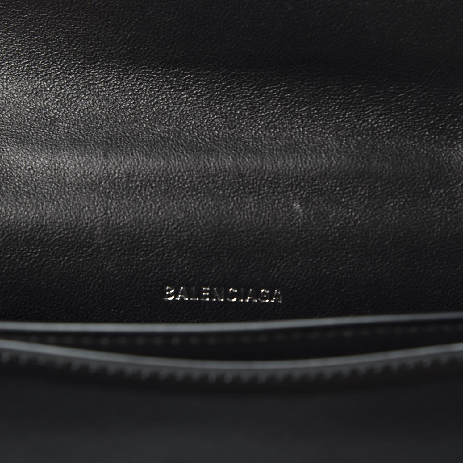 Balenciaga Shiny Box Calfskin Monochrome XS Sharp Belt Bag Black 7 of 8