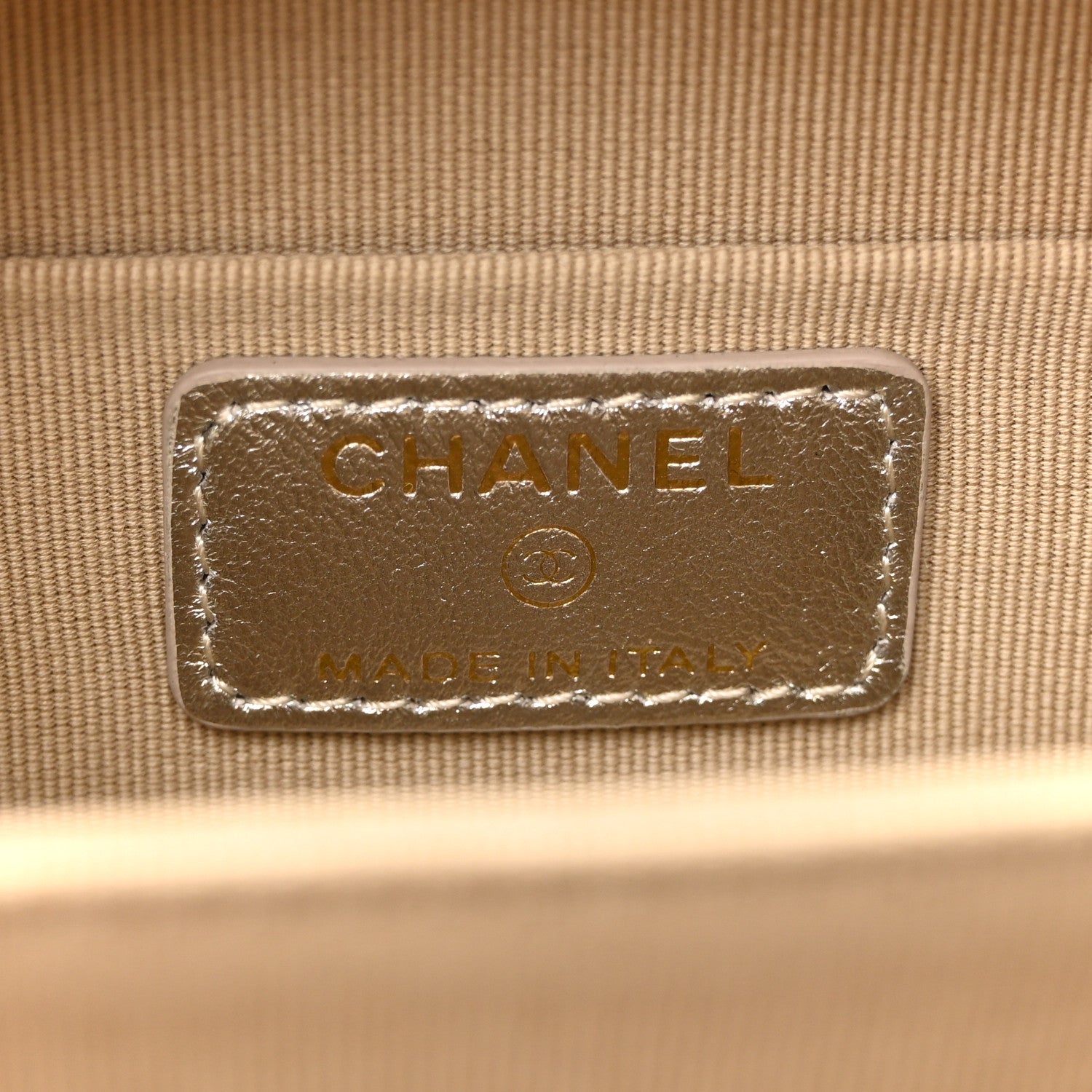 Chanel Gradient Metallic Lambskin Quilted Like A Wallet Clutch With Chain Gold Pink 6 of 13