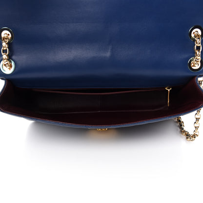 Chanel Lambskin Quilted Large Chic With Me Flap Navy 6 of 13