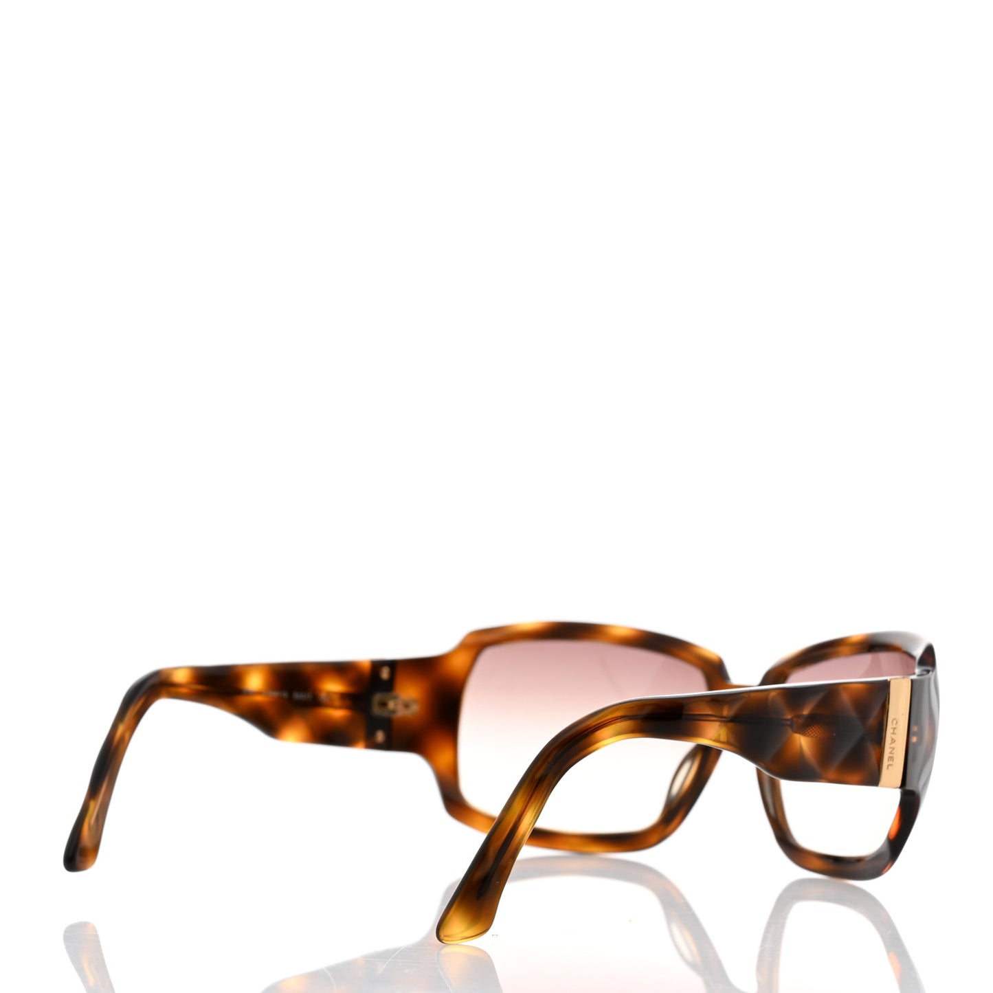 Acetate Quilted Sunglasses 5061 Tortoise