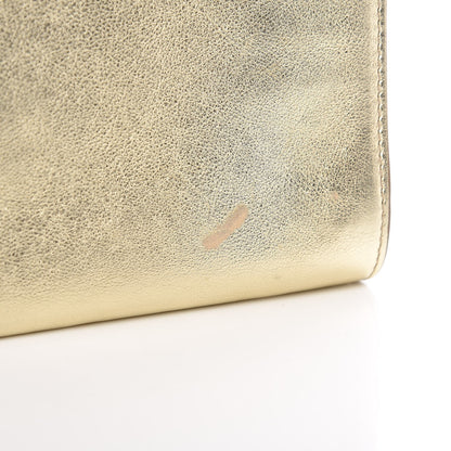 Saint Laurent Metallic Calfskin Monogram Large Belle De Jour Clutch Gold 8 of 8