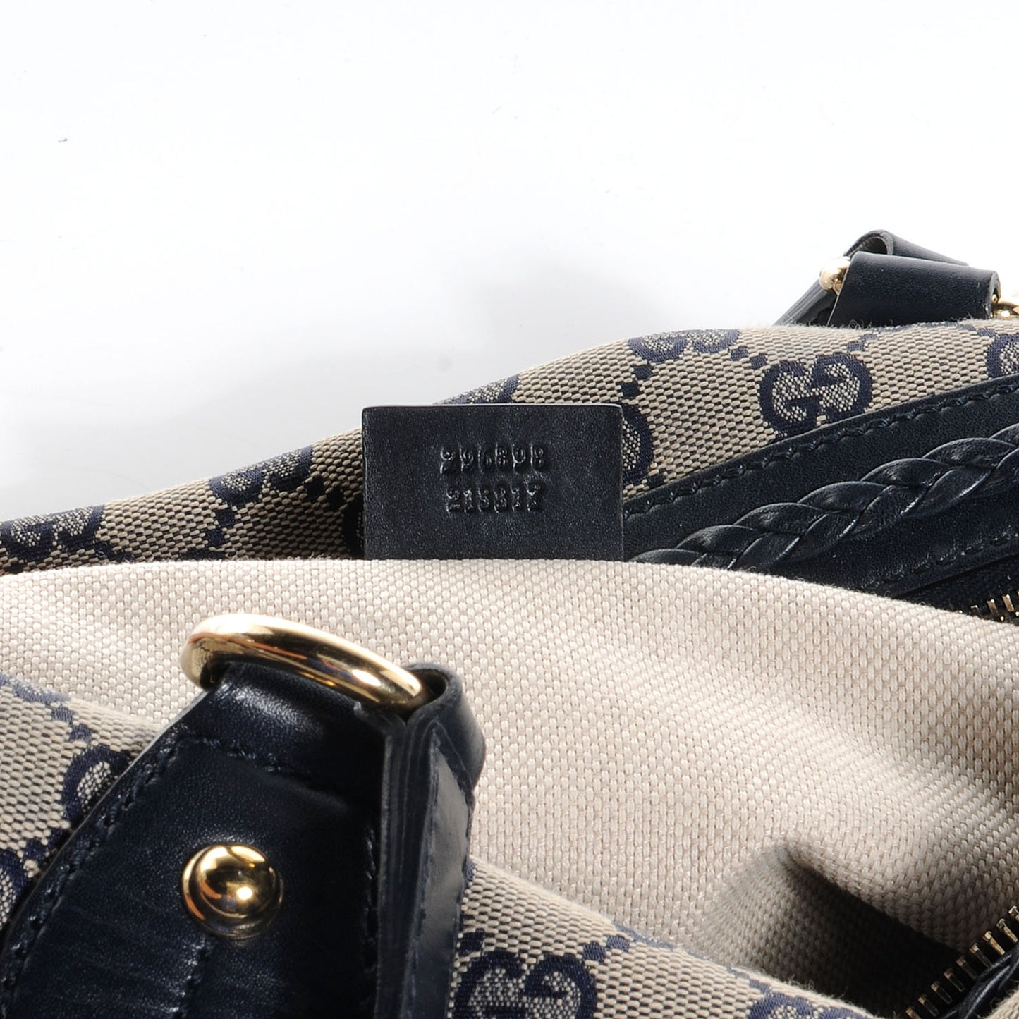 Monogram Brick Lane Small Boston Navy
