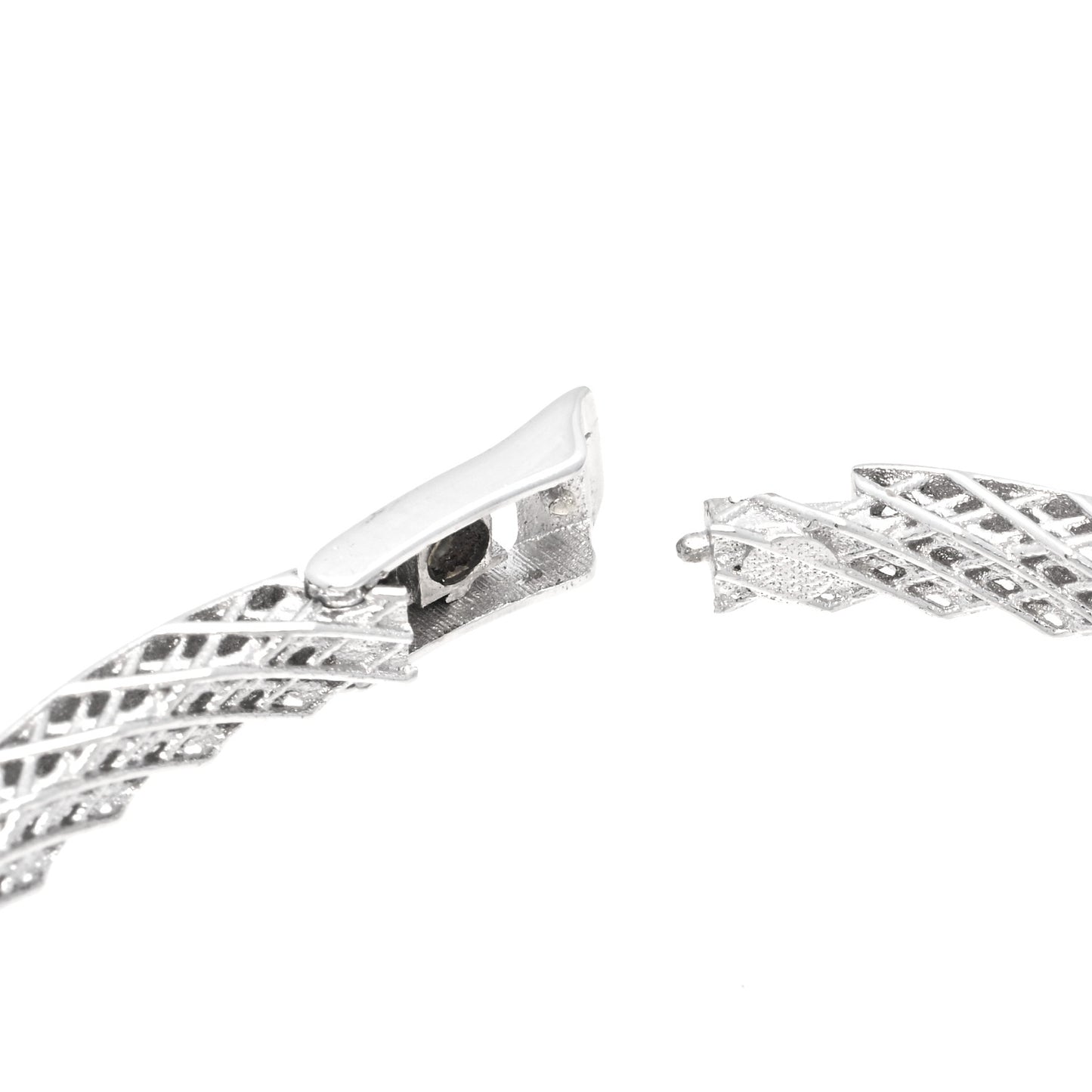 18K White Gold Symphony Golden Gate Bangle Bracelet