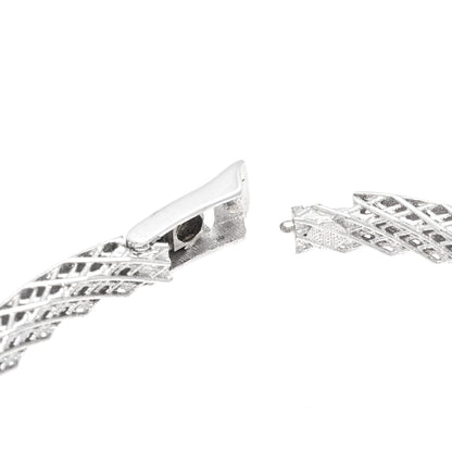 Roberto Coin 18K White Gold Symphony Golden Gate Bangle Bracelet 4 of 5