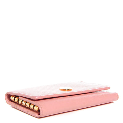 Chanel Grained Calfskin CC Button 6 Key Holder Pink 4 of 8