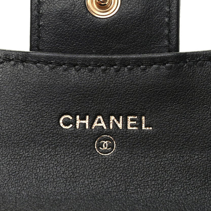 Chanel Aged Calfskin Quilted Reissue Flap Card Holder Black 6 of 9