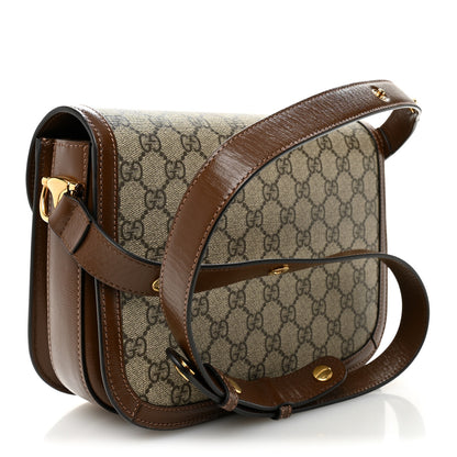 Gucci GG Supreme Monogram Horsebit 1955 Shoulder Bag Beige Brown Sugar 3 of 10