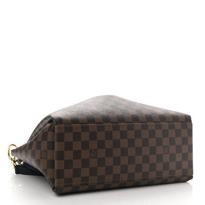 Louis Vuitton Damier Ebene Odeon Tote MM Black 4 of 9