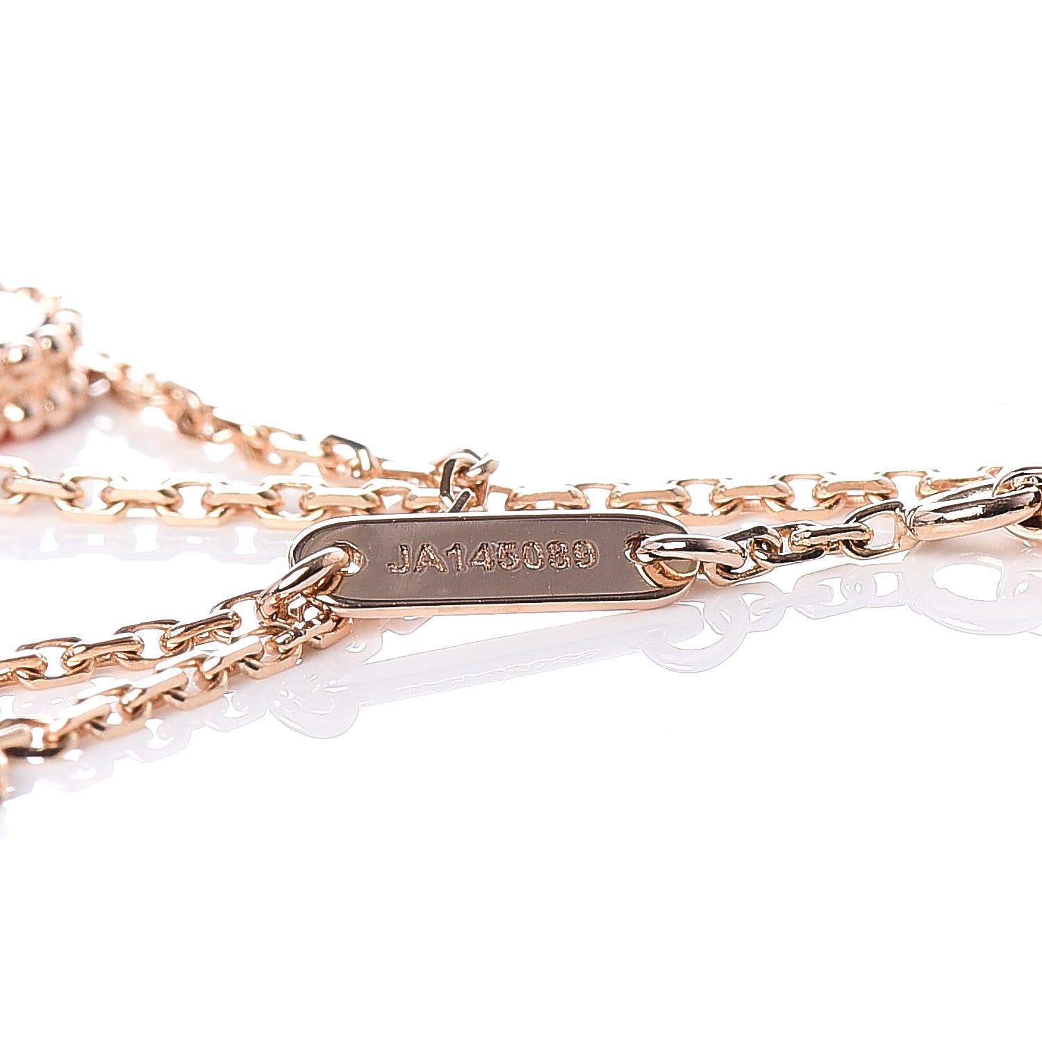 Van Cleef & Arpels 18K Rose Gold Carnelian Sweet Alhambra Bracelet 5 of 7