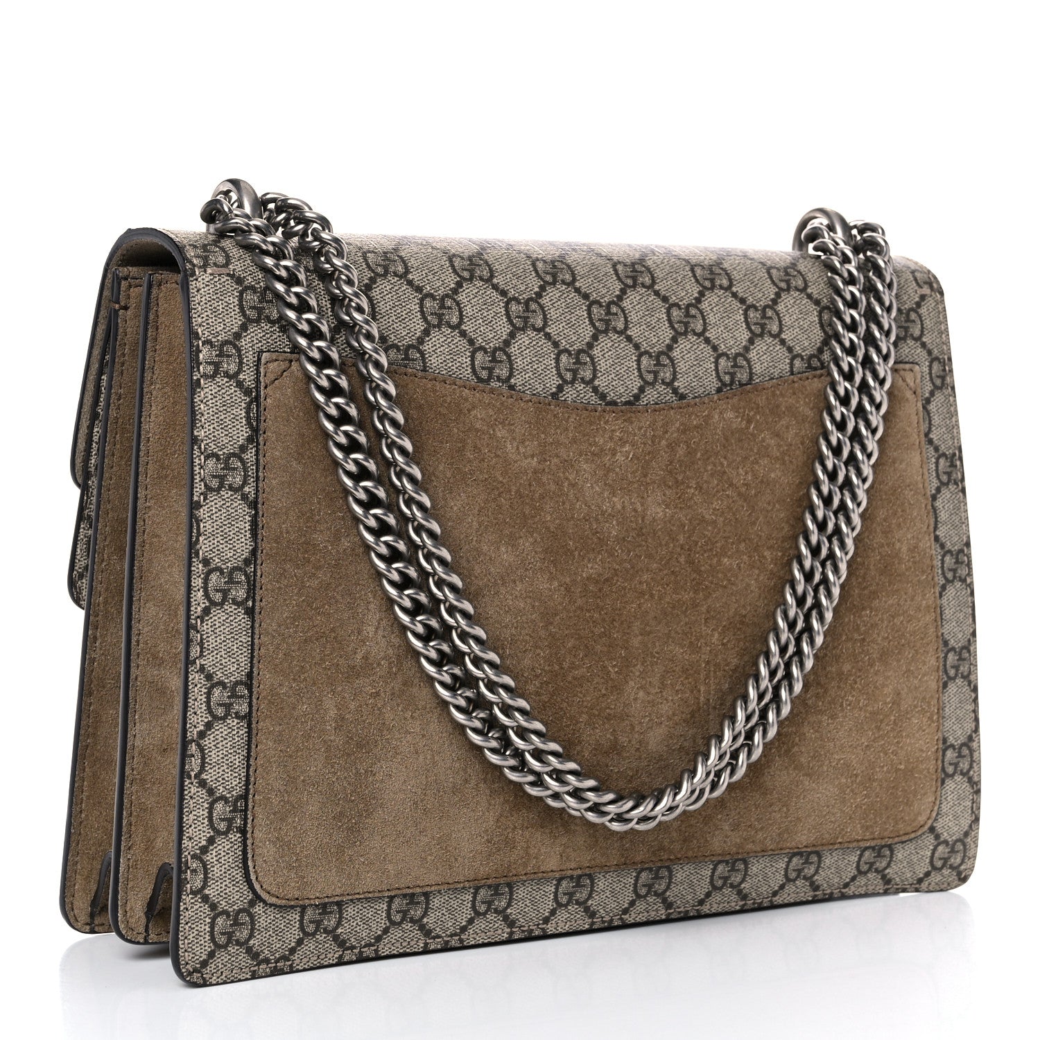 Gucci GG Supreme Monogram Medium Dionysus Shoulder Bag Taupe 3 of 15
