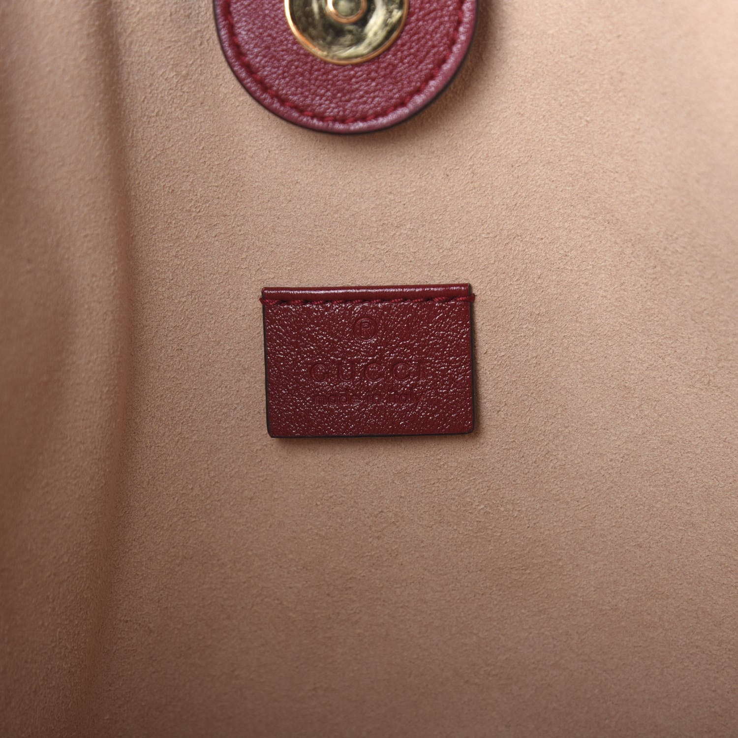 Gucci Calfskin Large Rajah Chain Tote Romantic Cherry 6 of 9