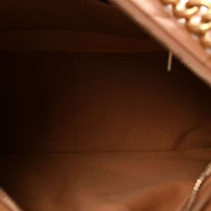 Chanel Shiny Lambskin Quilted Trendy Pockets Hobo Brown 5 of 10