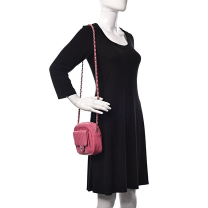 Chanel Caviar Quilted CC Day Camera Case Pink 2 of 10