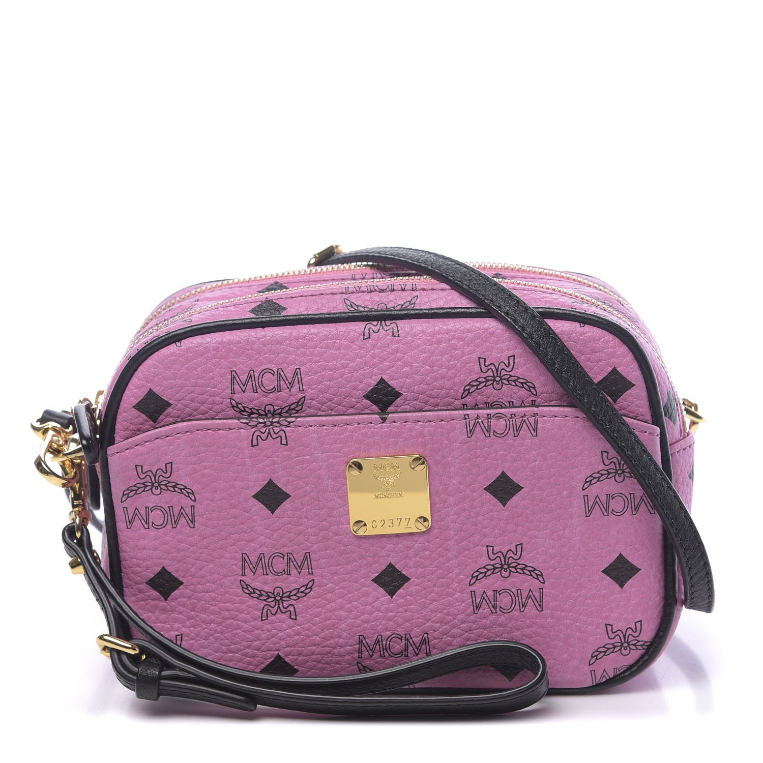 MCM Visetos Mini Camera Crossbody Bag Pink 1 of 10