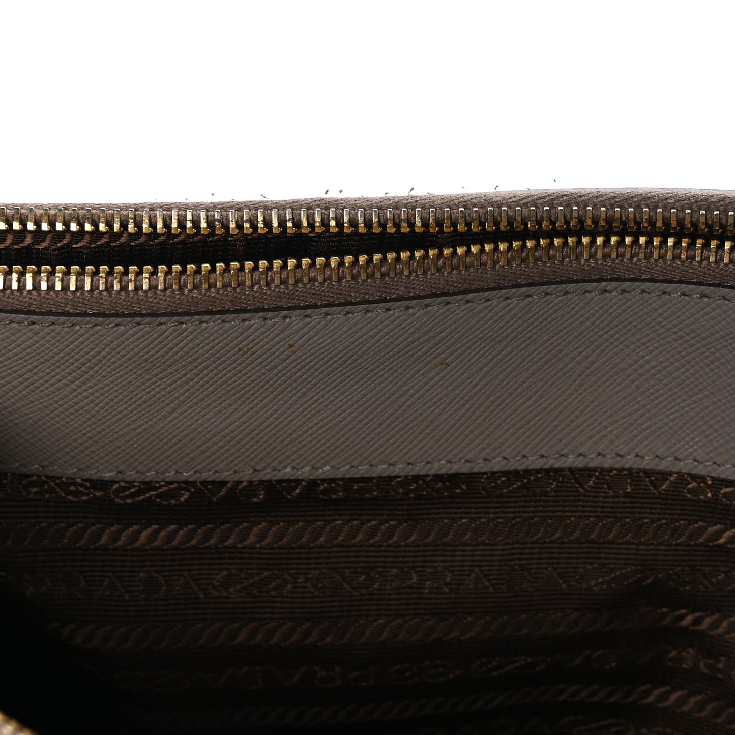 Saffiano Large Galleria Double Zip Tote Argilla