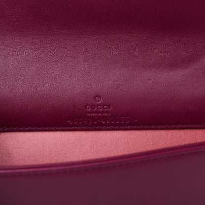 Gucci Velvet Matelasse GG Marmont Mini Bag Fuchsia Violet Cyclamen 5 of 12