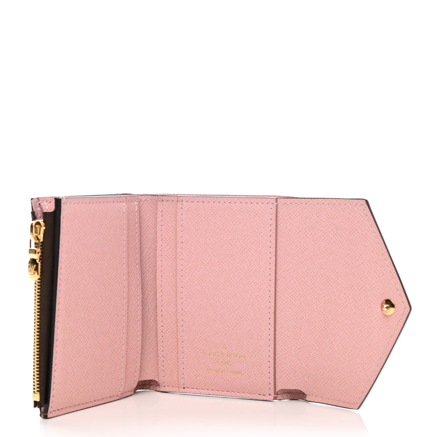 Damier Ebene Zoe Wallet Rose Ballerine