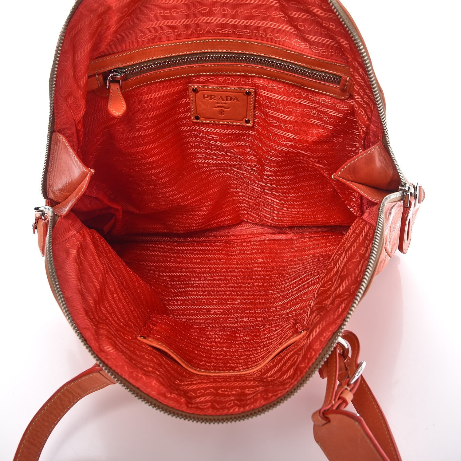Prada Nappa New Look Tote Corallo 5 of 13