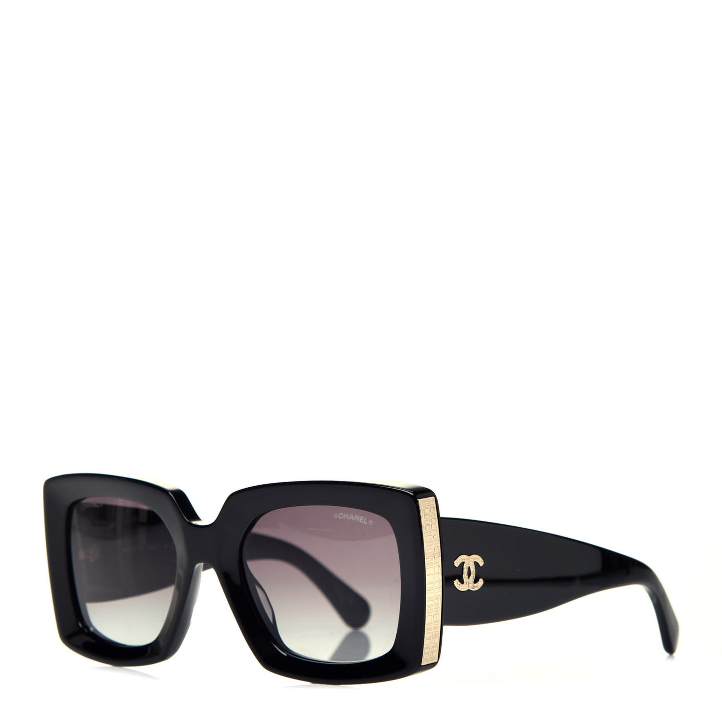 Acetate Rectangle Sunglasses 5435 Black