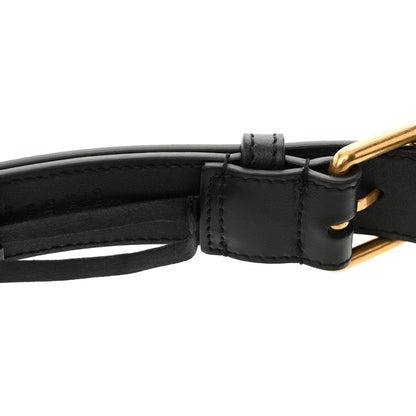 Gucci Calfskin Matelasse Mens GG Marmont Belt Bag 80 32 Black 13 of 14