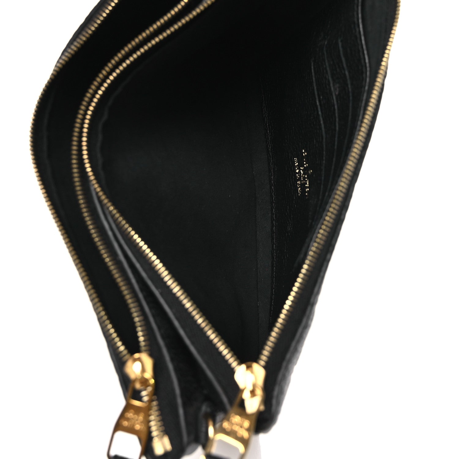 Louis Vuitton Empreinte Double Zip Pochette Black 5 of 12