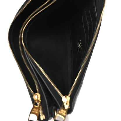 Louis Vuitton Empreinte Double Zip Pochette Black 5 of 12