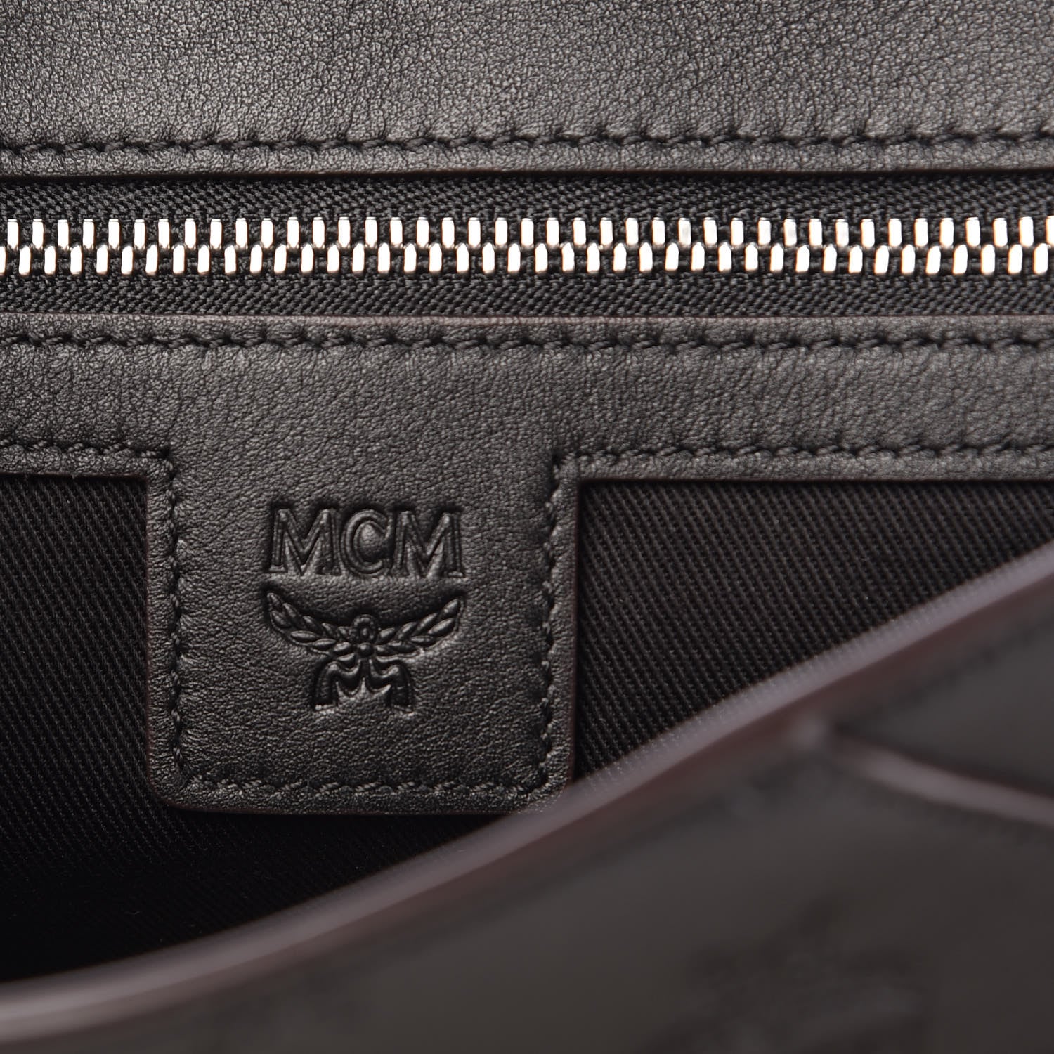MCM Calfskin Ottomar Essential Flap Shoulder Bag Black 6 of 9
