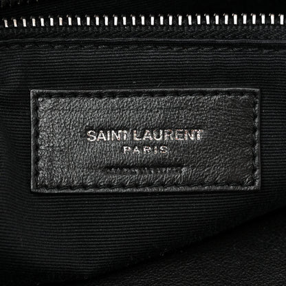 Saint Laurent Crinkled Calfskin Matelasse Monogram Medium Niki Chain Satchel Black 6 of 10