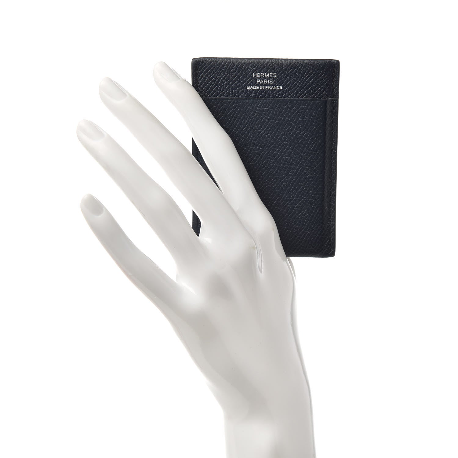 Hermes Epsom Card Holder Bleu Nuit 2 of 5