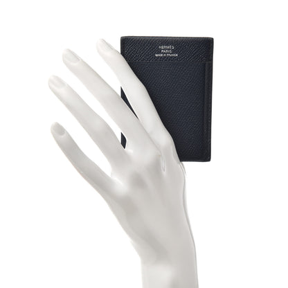 Hermes Epsom Card Holder Bleu Nuit 2 of 5