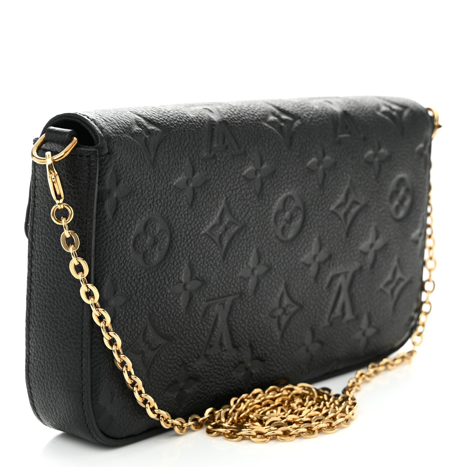 Louis Vuitton Empreinte Pochette Felicie Chain Wallet Black 4 of 11
