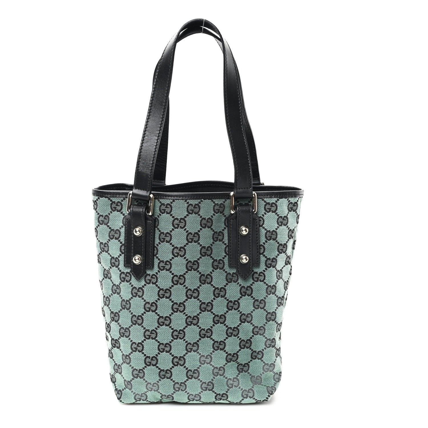 Gucci Monogram Tote Bag Green 1 of 10