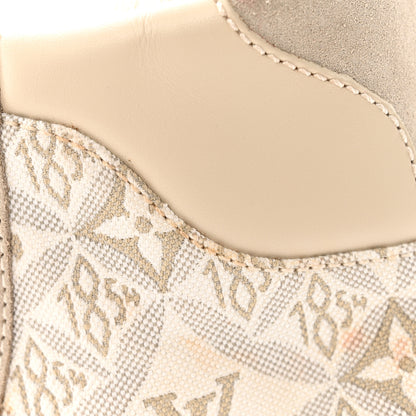 Louis Vuitton Suede Calfskin Jacquard Since 1854 Laureate Platform Desert Boots 37.5 Beige 11 of 15