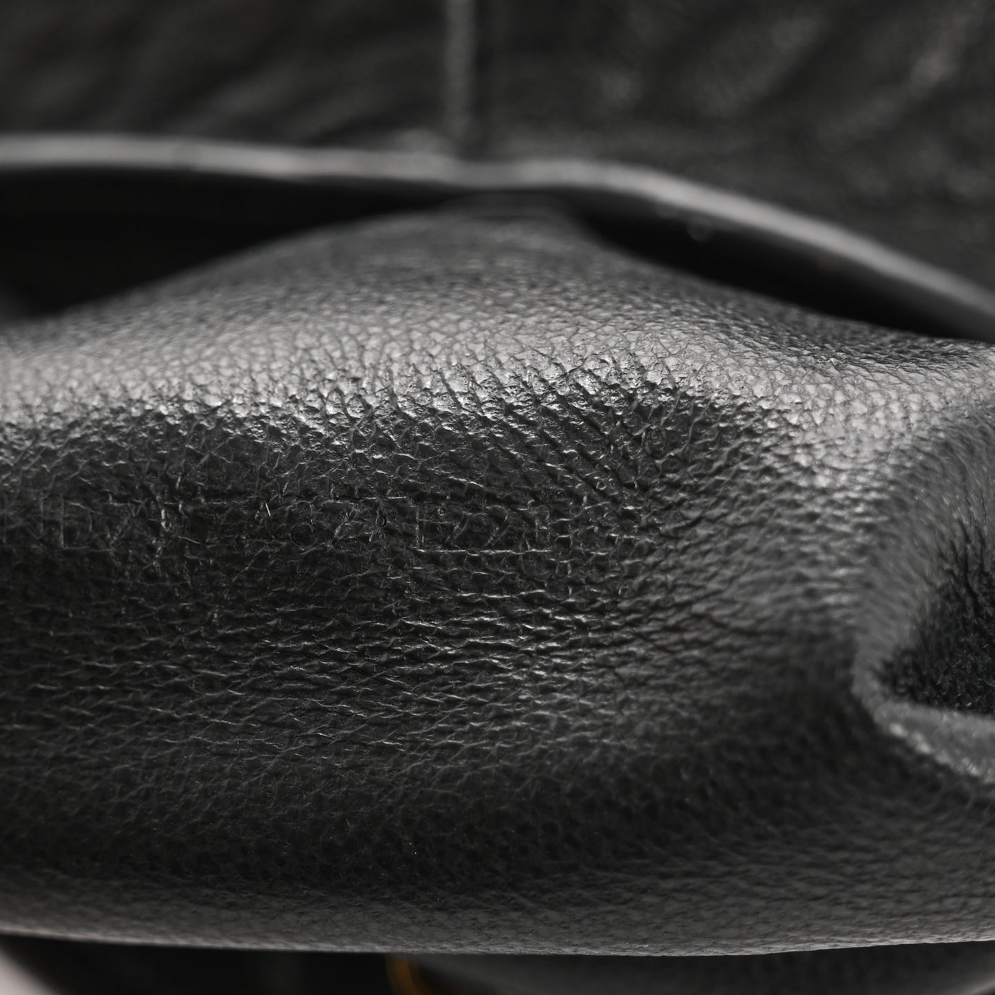 Grained Lambskin Monogram Cassandre Envelope Charm Pouch Black