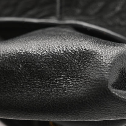 Saint Laurent Grained Lambskin Monogram Cassandre Envelope Charm Pouch Black 7 of 11