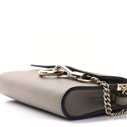 Chloe Suede Calfskin Mini Faye Shoulder Bag Motty Grey 9 of 9