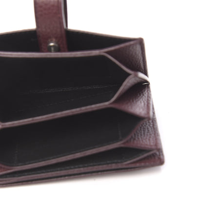 Saint Laurent Grained Calfskin Accordion Wallet Bordeaux 5 of 7