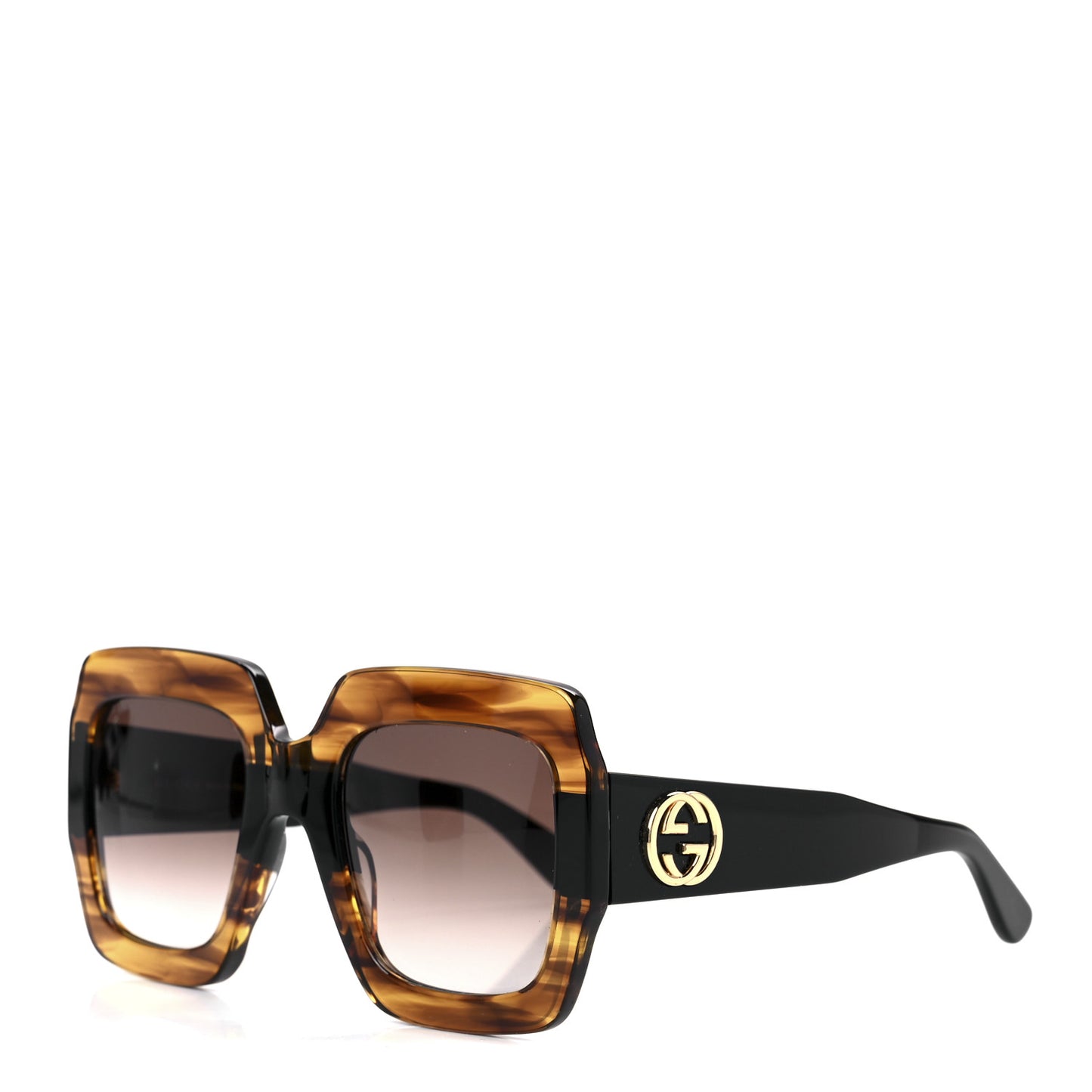 Square Frame GG0178S Sunglasses Havana