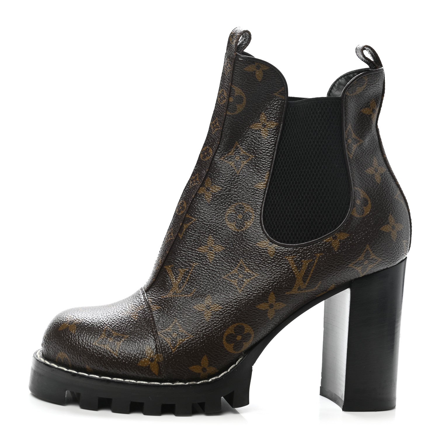 Louis Vuitton Patent Monogram Star Trail Chelsea Ankle Boots 40 1 of 7