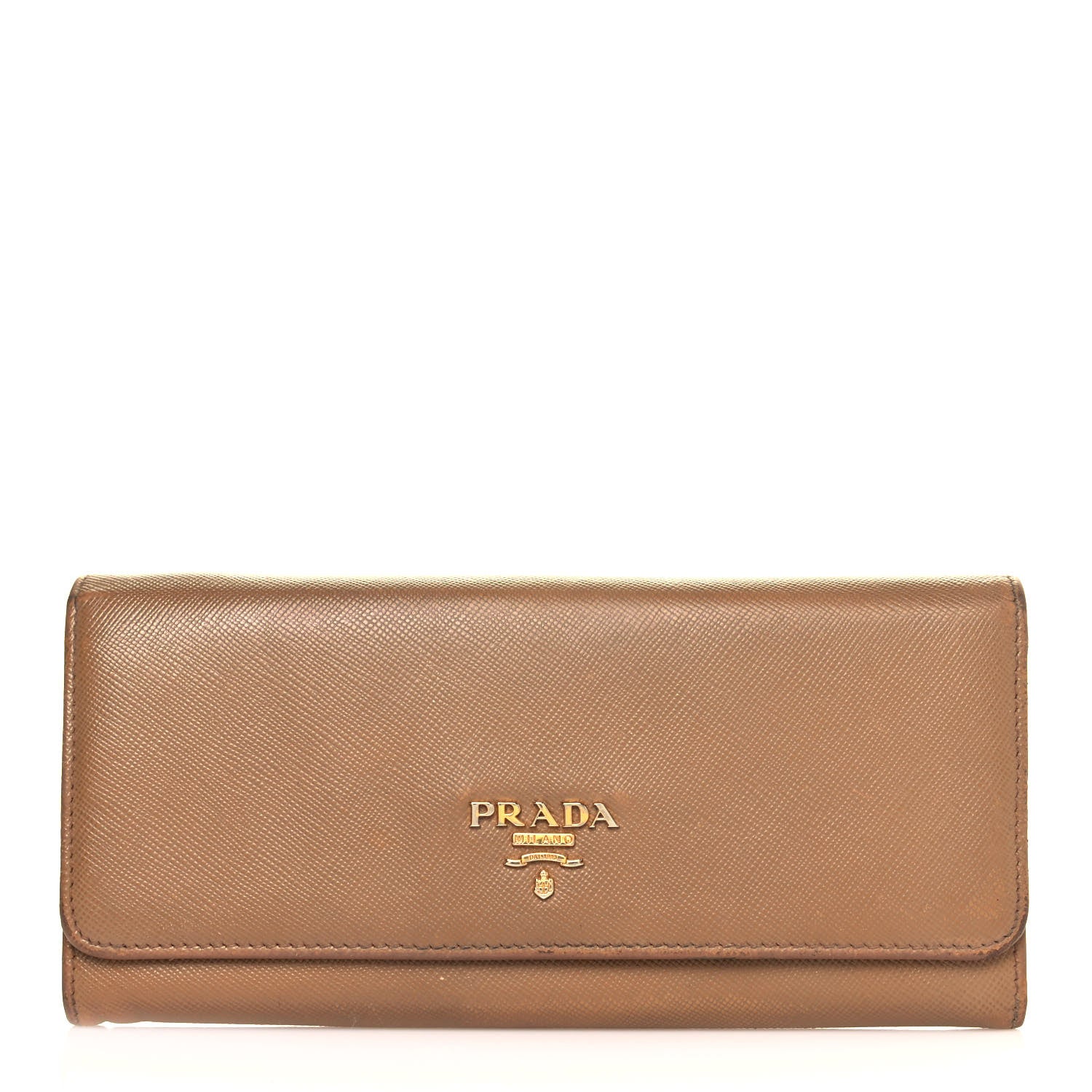 Prada Saffiano Metal Continental Flap Wallet Cammeo 1 of 15
