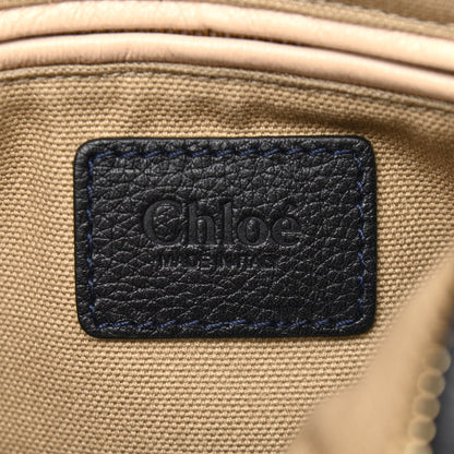 Chloe Suede Calfskin Fringe Medium Paraty Navy 7 of 12