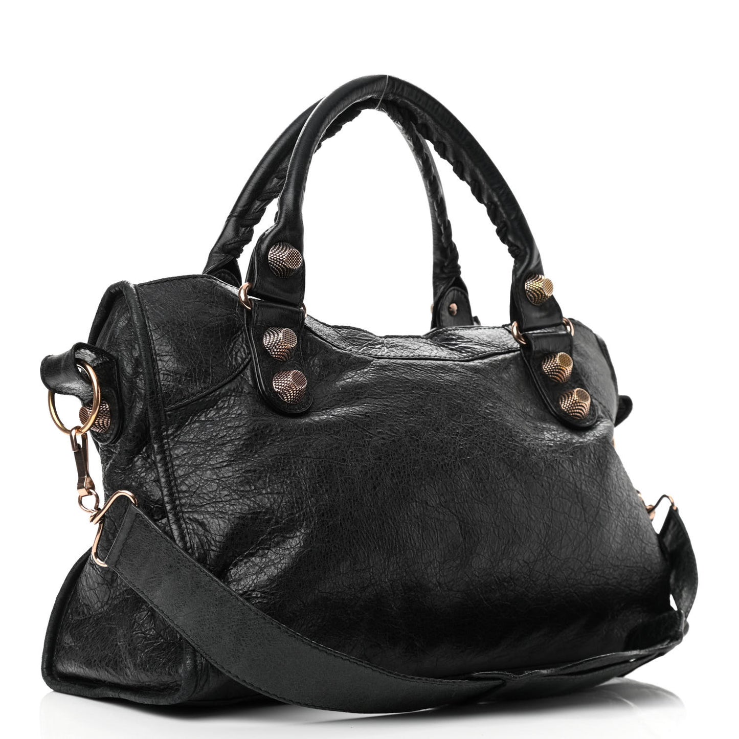 Agneau Giant 21 Rose Gold Hardware City Black