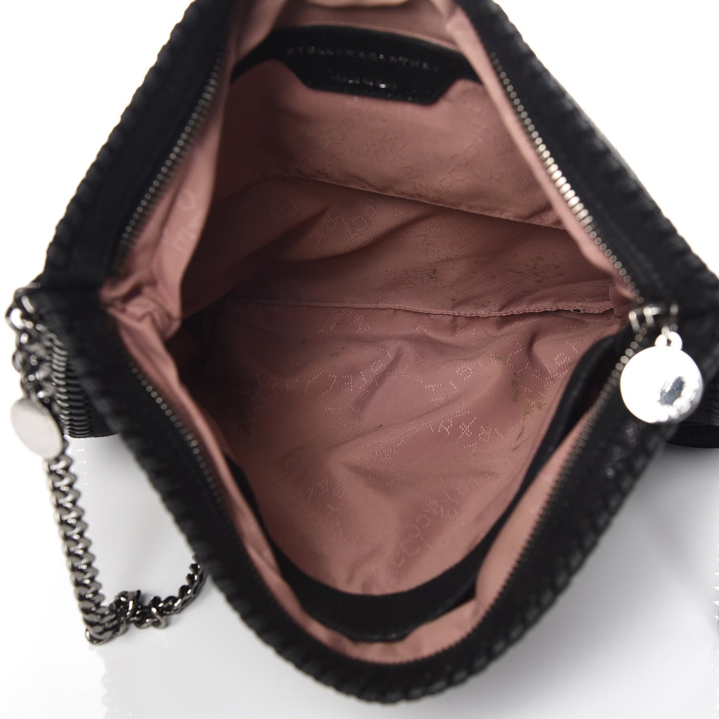 Shaggy Deer Medium Falabella Crossbody Bag Black