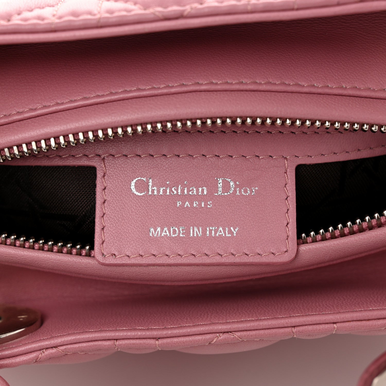 Christian Dior Lambskin Cannage Medium Lady Dior Pink 6 of 11