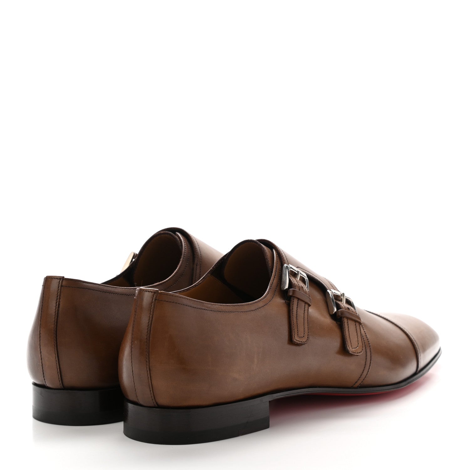 Christian Louboutin Calfskin Mens Mortimer Flats 45 Brown 4 of 16