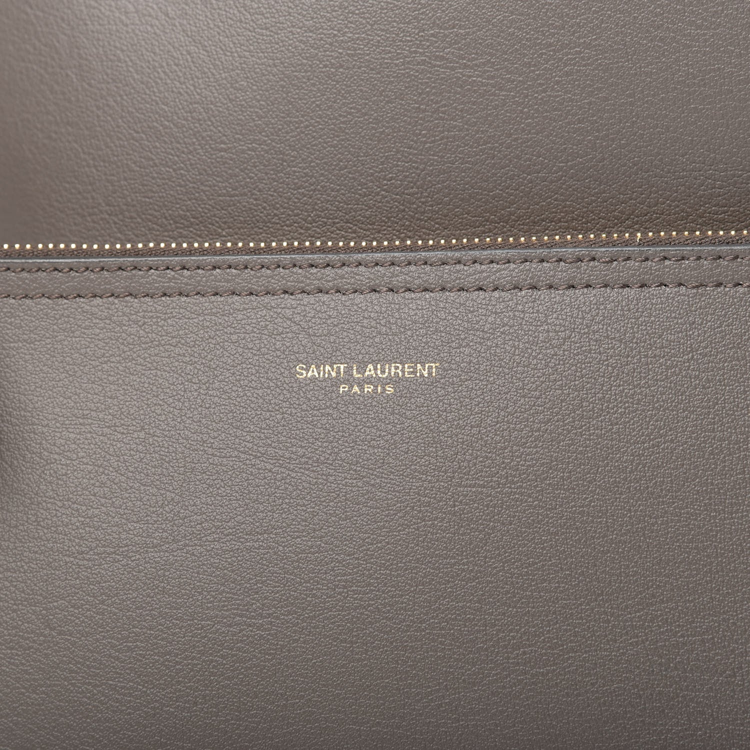 Saint Laurent Calfskin Large Shopping Tote Earth 9 of 9