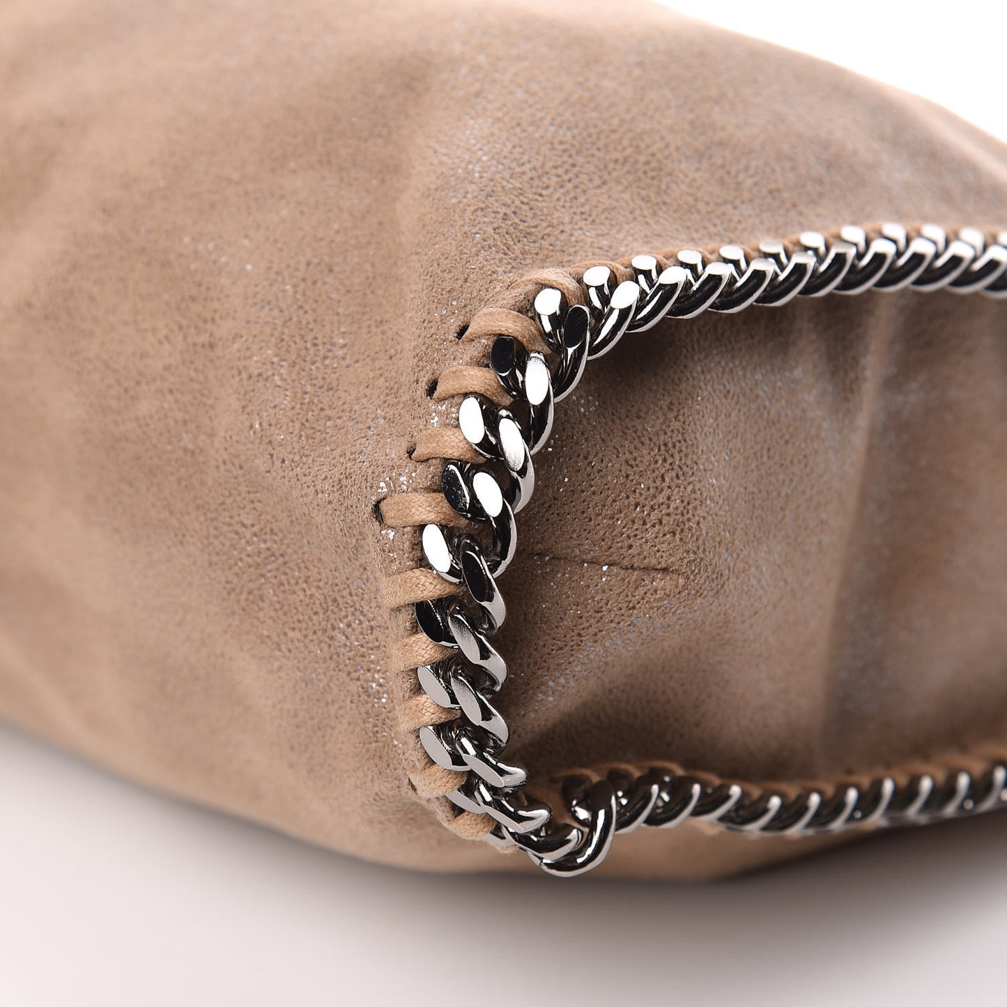 Shaggy Deer Falabella Fold Over Tote Taupe