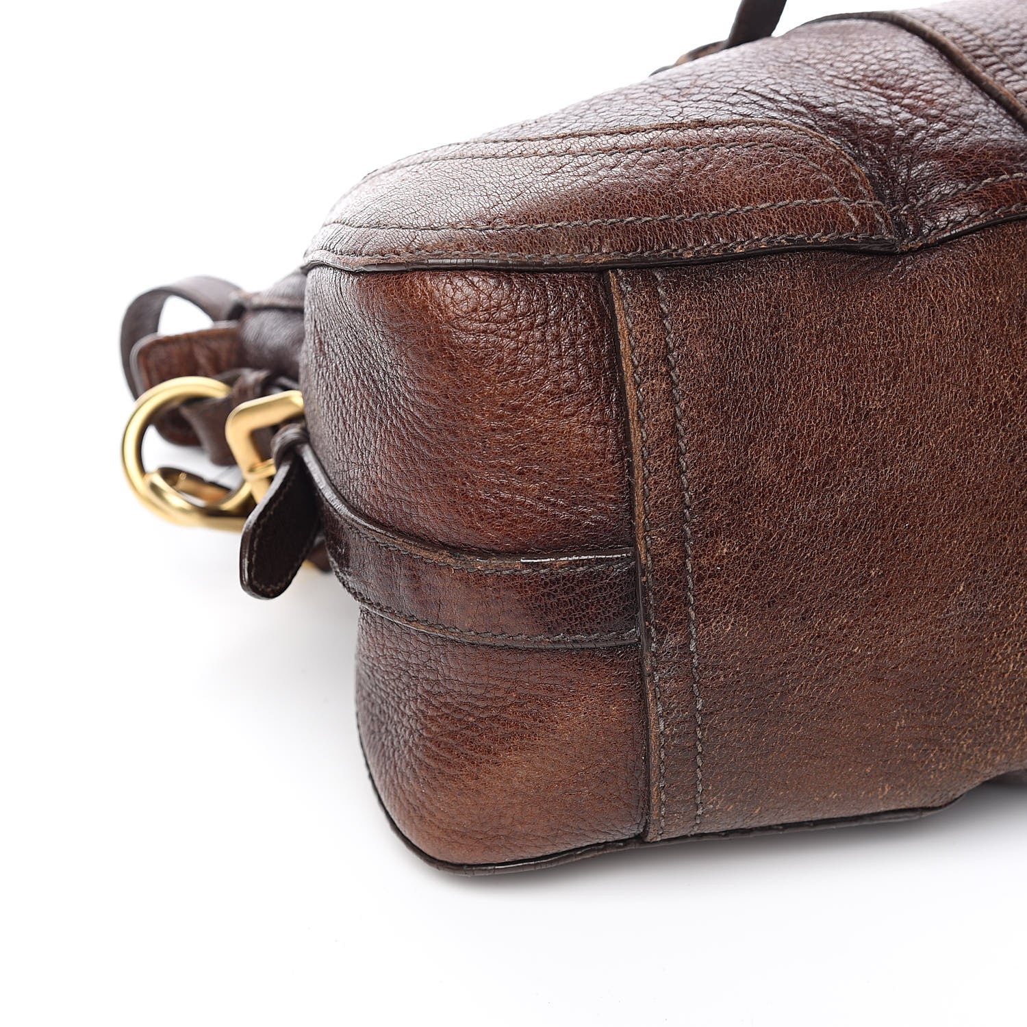 Prada Cervo Antik Bowler Brown 10 of 17