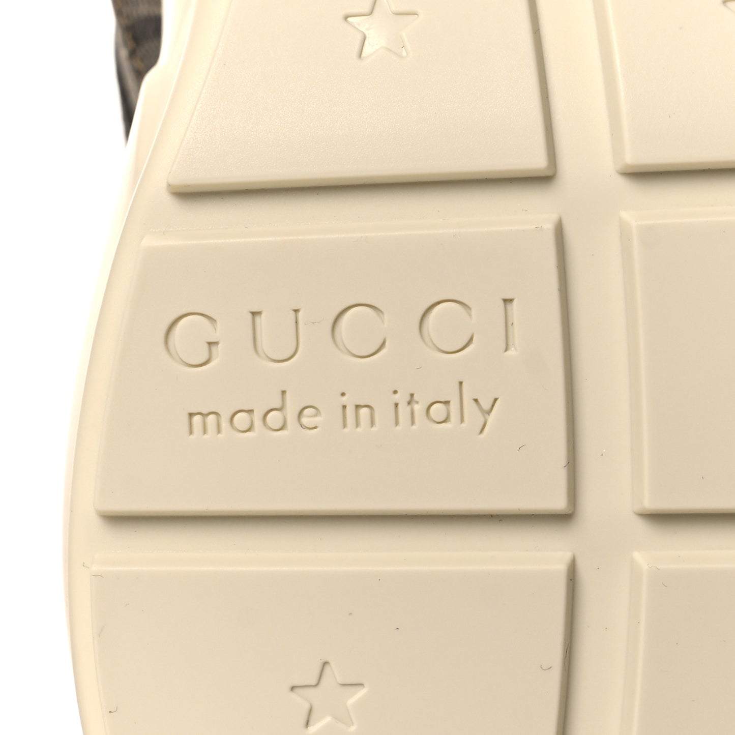 Maxi GG Supreme Monogram Gucci 100 Womens Rhyton Sneakers 37 Beige Ebony
