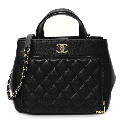 Chanel Caviar Quilted Small Business Affinity Shopping Bag Black 1 of 11